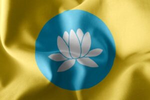 Depositphotos 468686872 stock photo 3d illustration flag of kalmykia