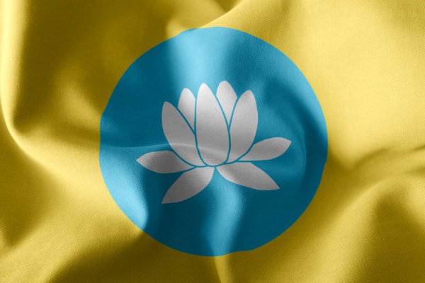 Depositphotos 468686872 stock photo 3d illustration flag of kalmykia