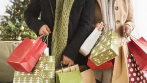 Usa new jersey jersey city couple with christmas shopping 167456624 584850475f9b5851e5e3ff1e